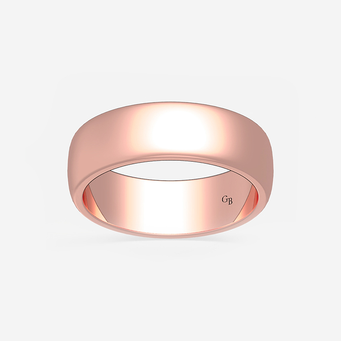 6mm Dome Wedding Band